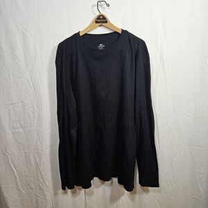 Lacoste Shirt Mens 8 Black Tee Casual Preppy Long Sleeve Thermal